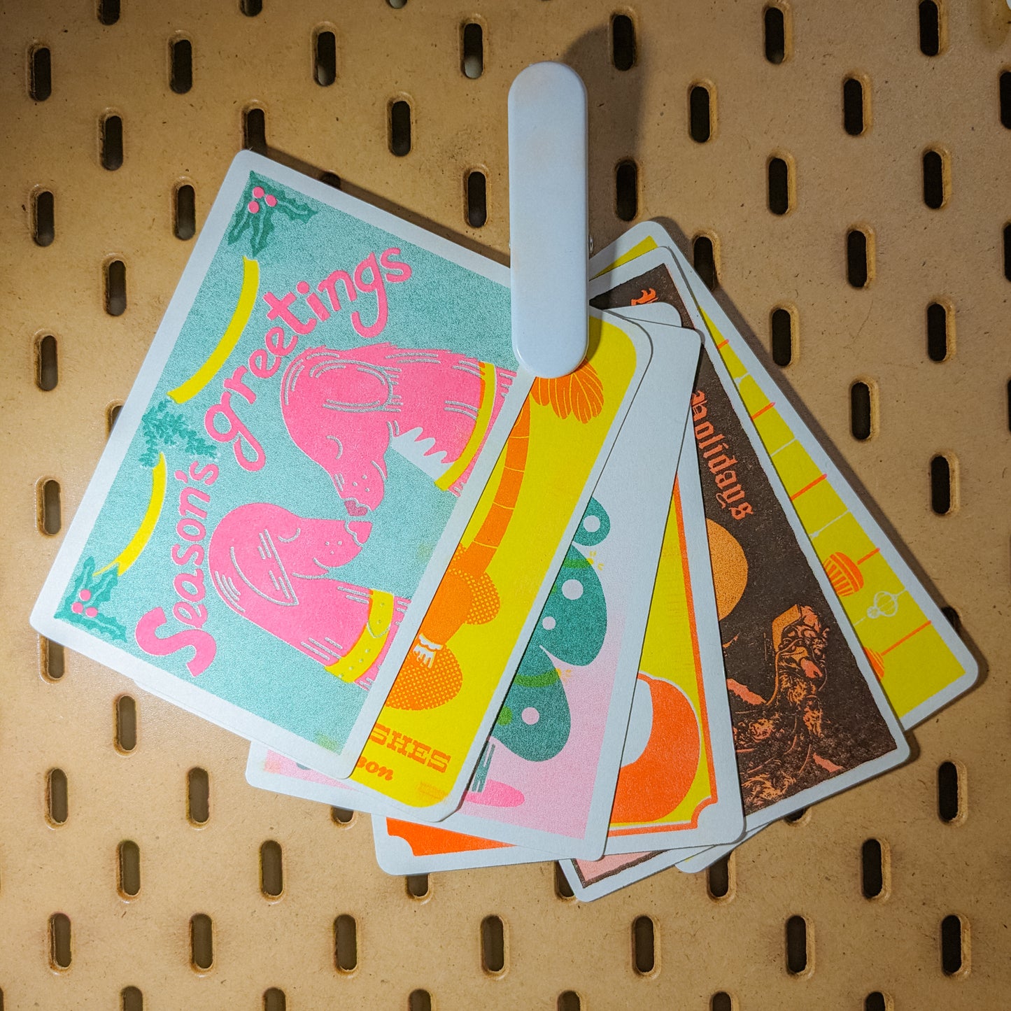 Risograph Holiday Art Postcard Pack