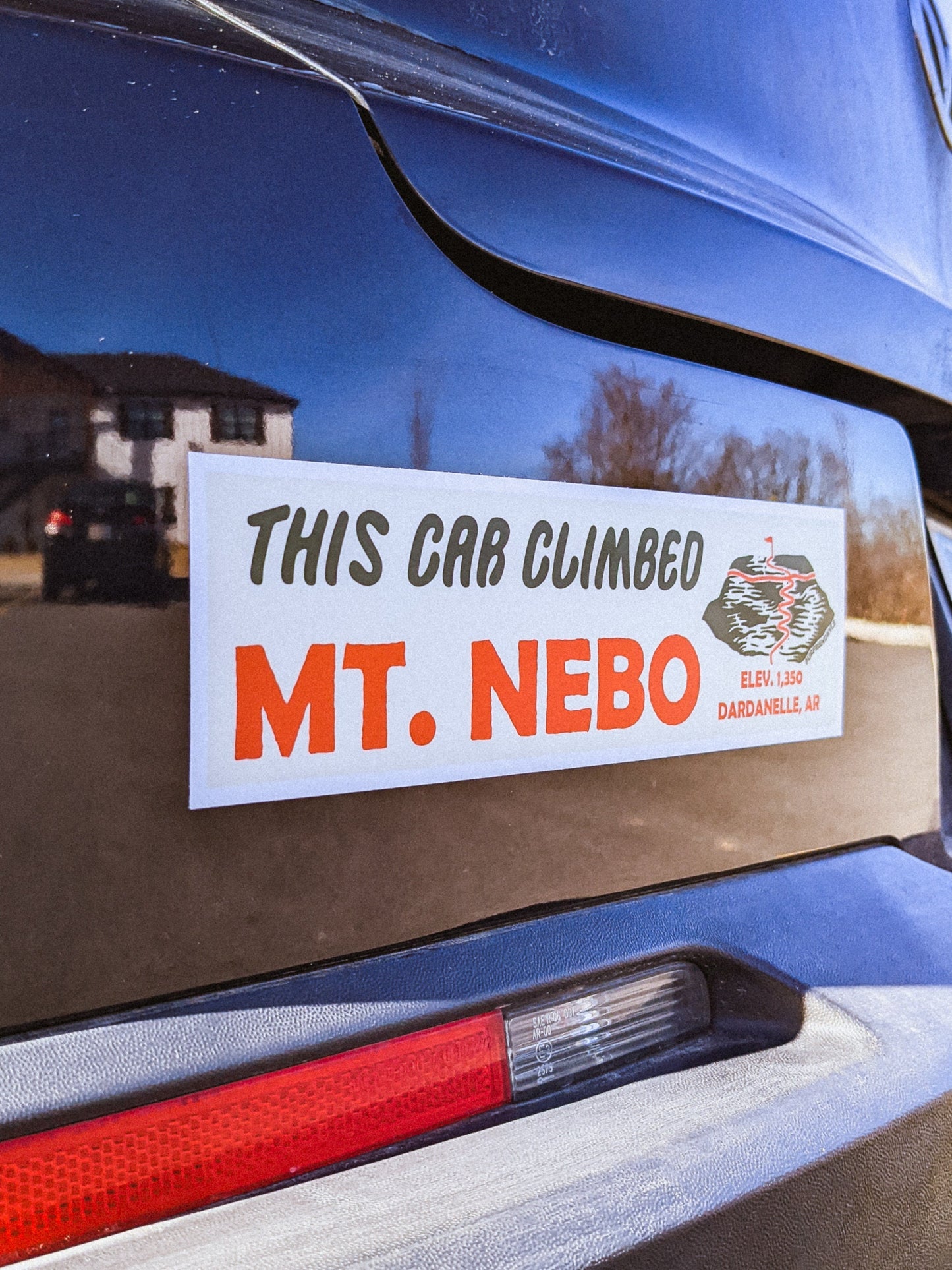 This Car Climbed Mt. Nebo Sticker