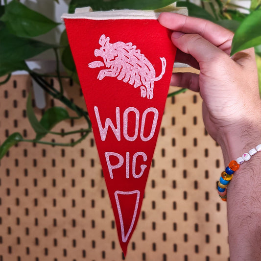 Miniature Woo Pig Pennant