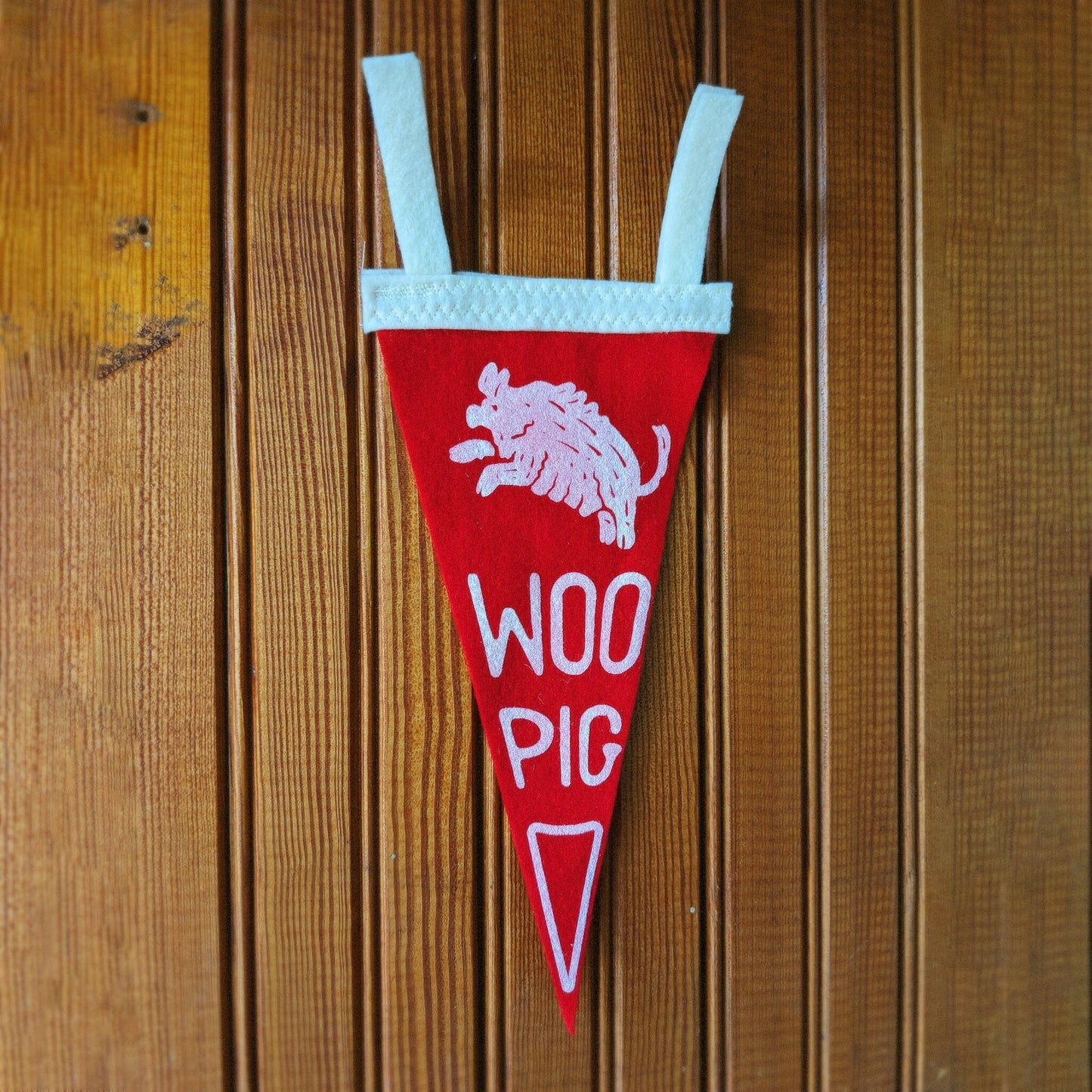 Miniature Woo Pig Pennant